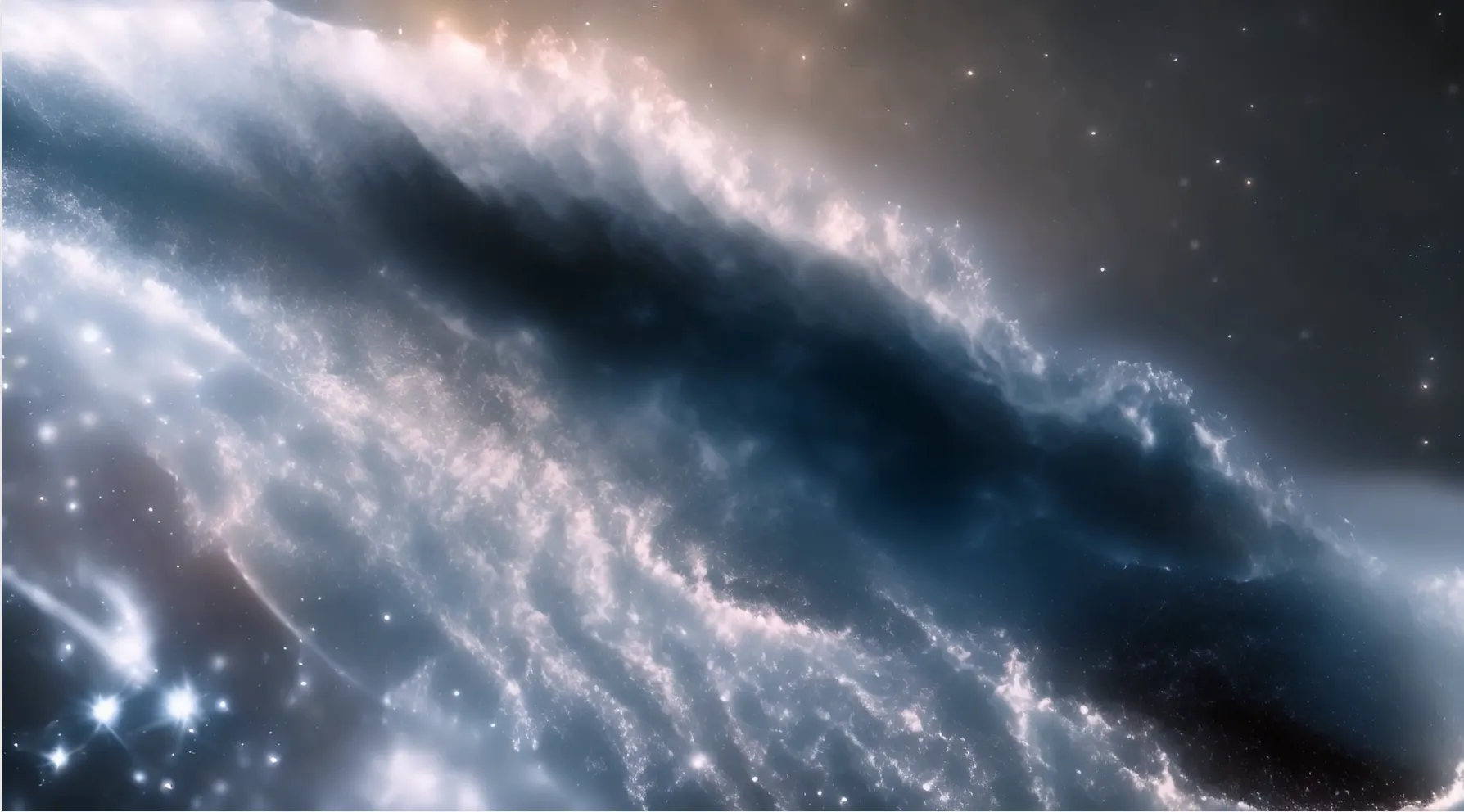 Majestic Space Nebula Stock Backdrop Video